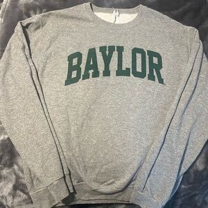 Classic grey Baylor crew neck sweatsh